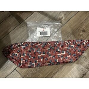 Longaberger Pantry Small Gathering Basket Liner Old Glory flag NEW stand up